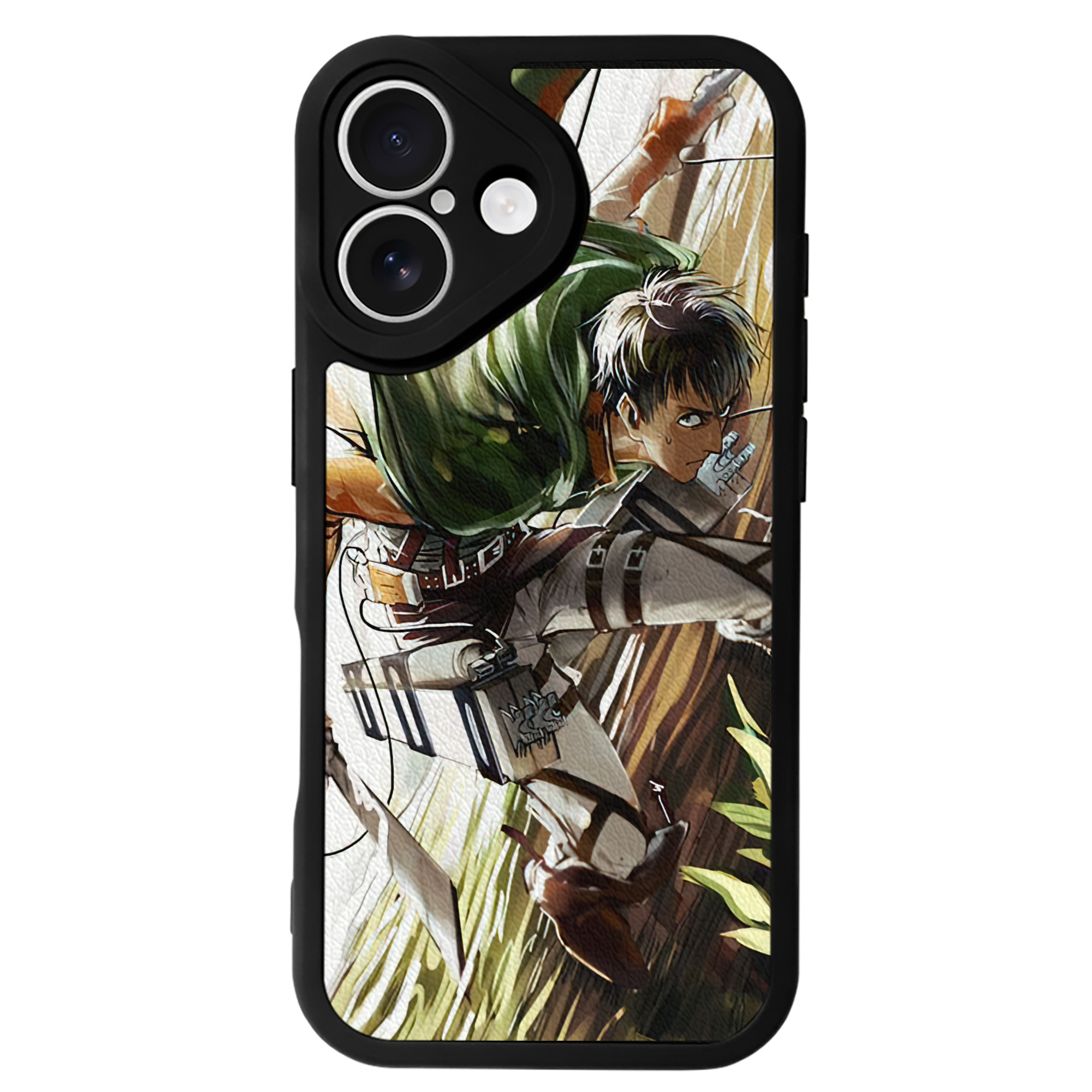 （画像用） 進撃の巨人 Attack on Titan 【iPhone 16シリーズ対応】シリコンスマホケース（レザー調） 材質：シリコン